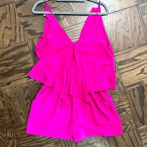 Hot Pink Large Gab Kate Romper